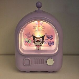 Sanrio Kuromi Night Light Piggy Bank Claw Machine Style Pastel Purple Decor